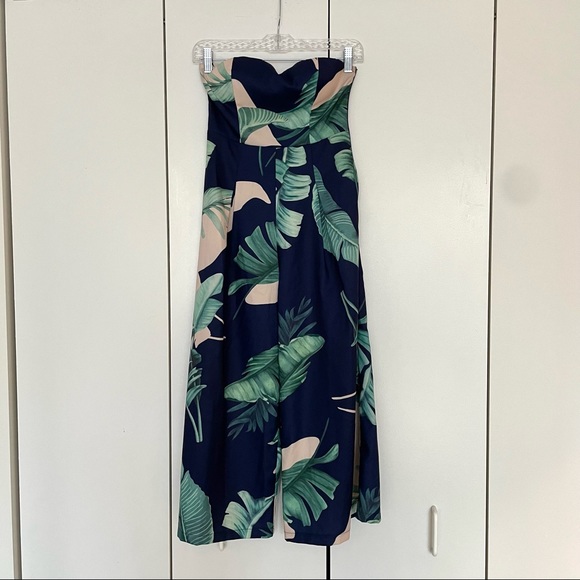Lulus Tropical Print Jumpsuit Size XS - Picture 2 of 12
